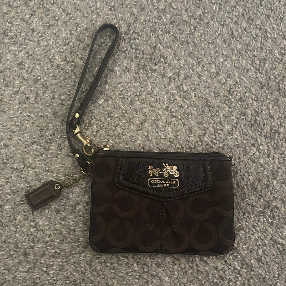 Coach Logo Wristlet